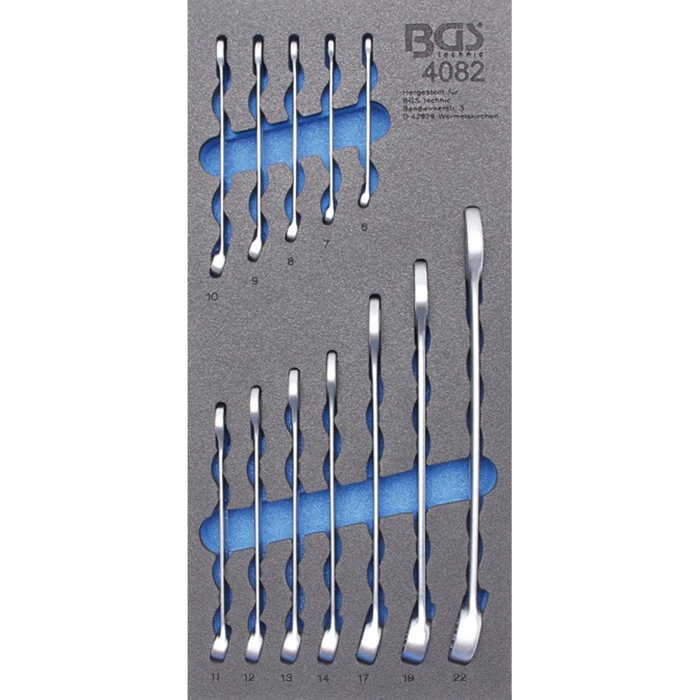 BGS 4082 | Tool Tray 1/3: Combination Spanner Set | 6 - 22 mm | 12 pcs.