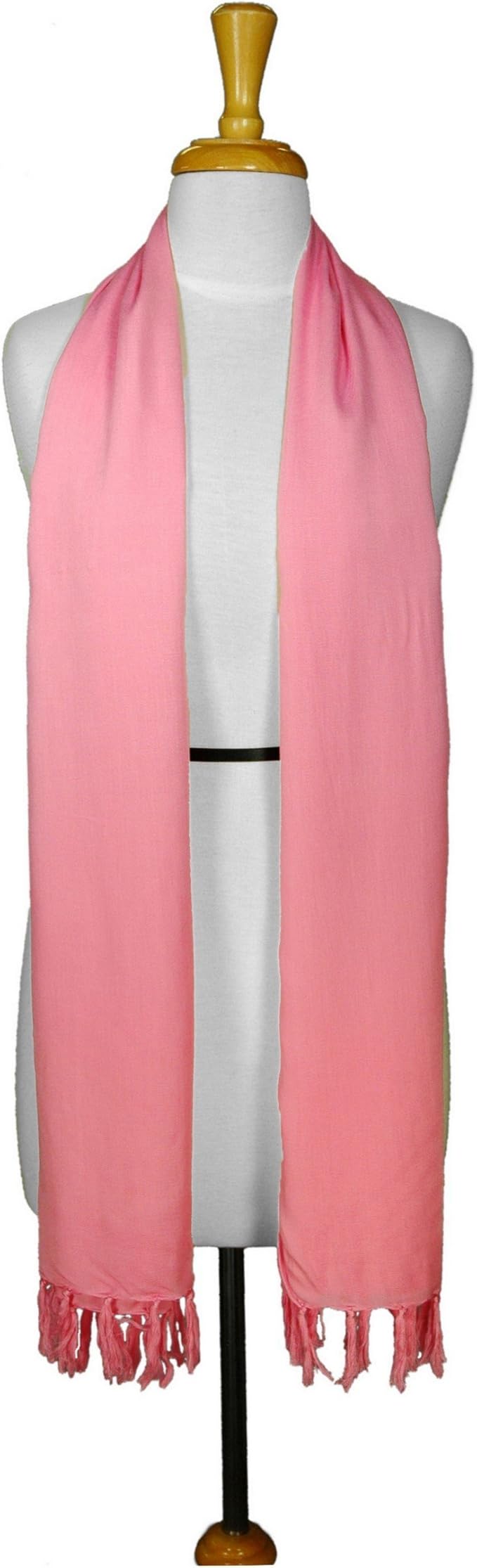 1WS Womens Solid Color Scarf in Pink at Amazon Women’s Clothing store
