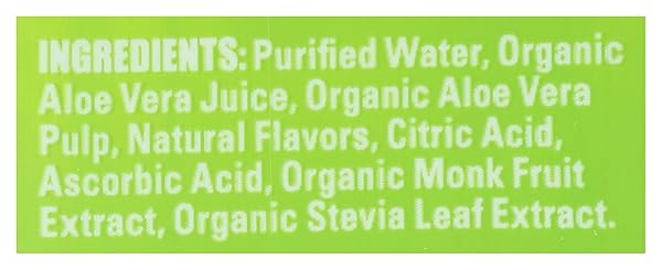 ALO ORGANIC WHITE GRAPE ALOE VERA JUICE, 16.9 FZ