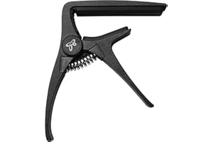 Sondery Capo for Classical Guitars Ultra Light Metal Capo with Premium Black Color for Nylon Strings Wide Neck Guitars Extremely Constructed with Steel Spring Trigger