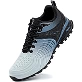 Kricely Men's Walking Shoes Breathable Lightweight Fashion Sneakers Non Slip Sport Gym Jogging Trail Running Shoes