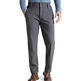 FREE SOLDIER Men's Warm Windproof Winter Fleece Lined Pants Hiking Expandable-Waist Softshell Snow Ski Pants