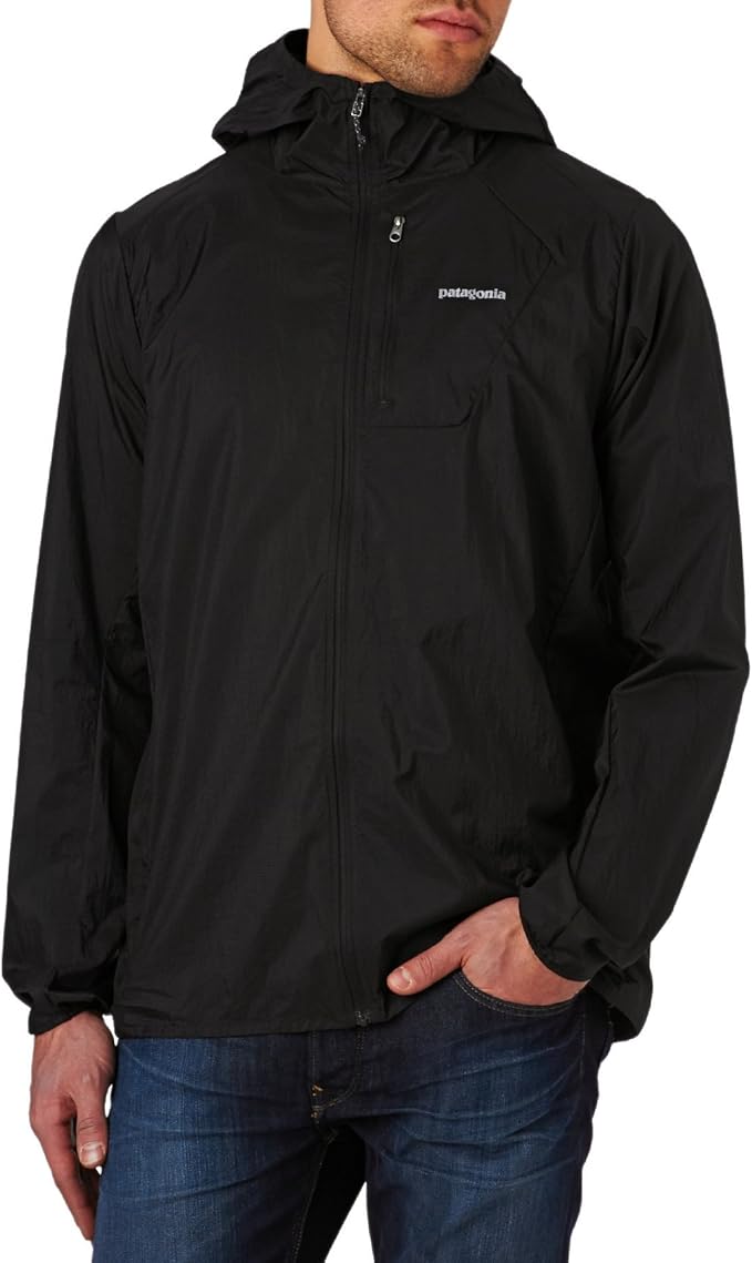 Patagonia Men's Houdini Jacket Black Outerwear MD Clothing