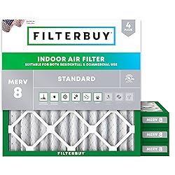 Filterbuy 10x10x2 Air Filter MERV 8 Dust Defense