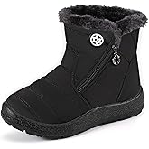 Girl's Boy's Winter Snow Boots Ankle Boots for Kids Boots Warm Fur Anti-Slip