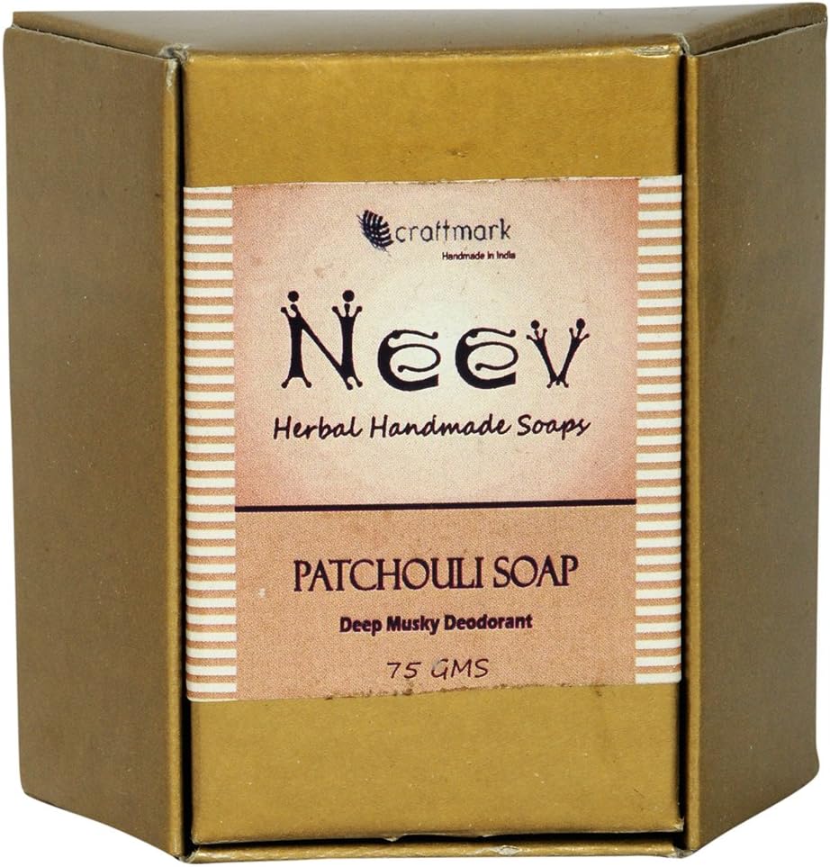 Neev Patchouli Handmade Soap- A deep Musky Natural Deodrant - 75gms