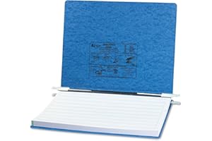 ACCO BRANDS ACCO Pressboard Hanging Data Binder, Unburst Sheets, 14.875 x 11 Inches, Light Blue (54072)