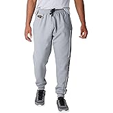 FOCO NFL Men's Officially Licensed Heathered Gray Primary Logo Wordmark Team Stripe Football Sweatpants Joggers Pants