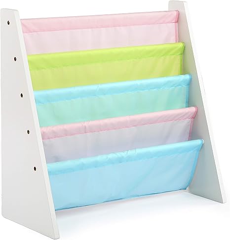 Amazon Com Humble Crew Kids Book Rack Storage Bookshelf White Pastel Pastel Collection Furniture Decor