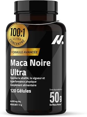 Maca Noire Ultra Extra Forte 50.000 mg Équiv. (100:1) par Dose - 120 Gél.