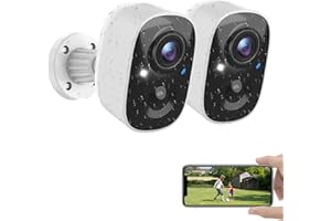 MaxiViz Wireless Camera Outdoor, Battery Powered Security Camera with 2K Color Night Vision, Outside Cameras with AI Motion D