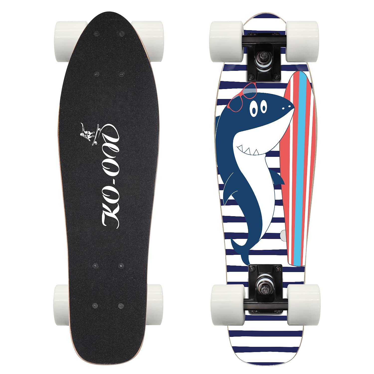 Skateboard Complete Skateboards 22 Inch Mini Cruiser Skateboards for Beginners Kids Boys and Girls