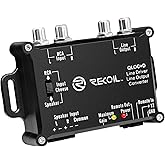 Recoil LOCD Active 2-Channel Line Output Converter Line Driver 2-in-1, 10V Line Output Signal with Auto Sense Remote Turn-on