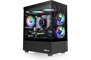 View 170 TG ARGB Black Micro-ATX Case; 3x120mm ARGB Fans Included; Supports Up to 280mm Radiator; Front & Side Dual Tempered 