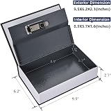 Ohuhu Book Safe with Combination Lock Blue Dictionary Diversion Money Box view 5