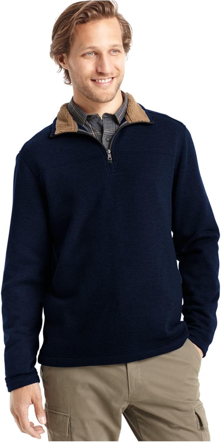 men's sweater fleece quarter zip