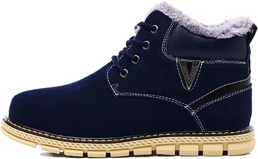 Winterstiefel Herren Wasserdicht Gefüttert Mit Reißverschluss H-Mastery Winterschuhe Herren Gefüttert Warm Wasserdicht Winterstiefel