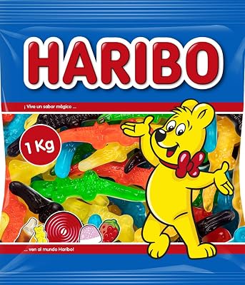 Haribo lagartones super gum candy - 1000 gr