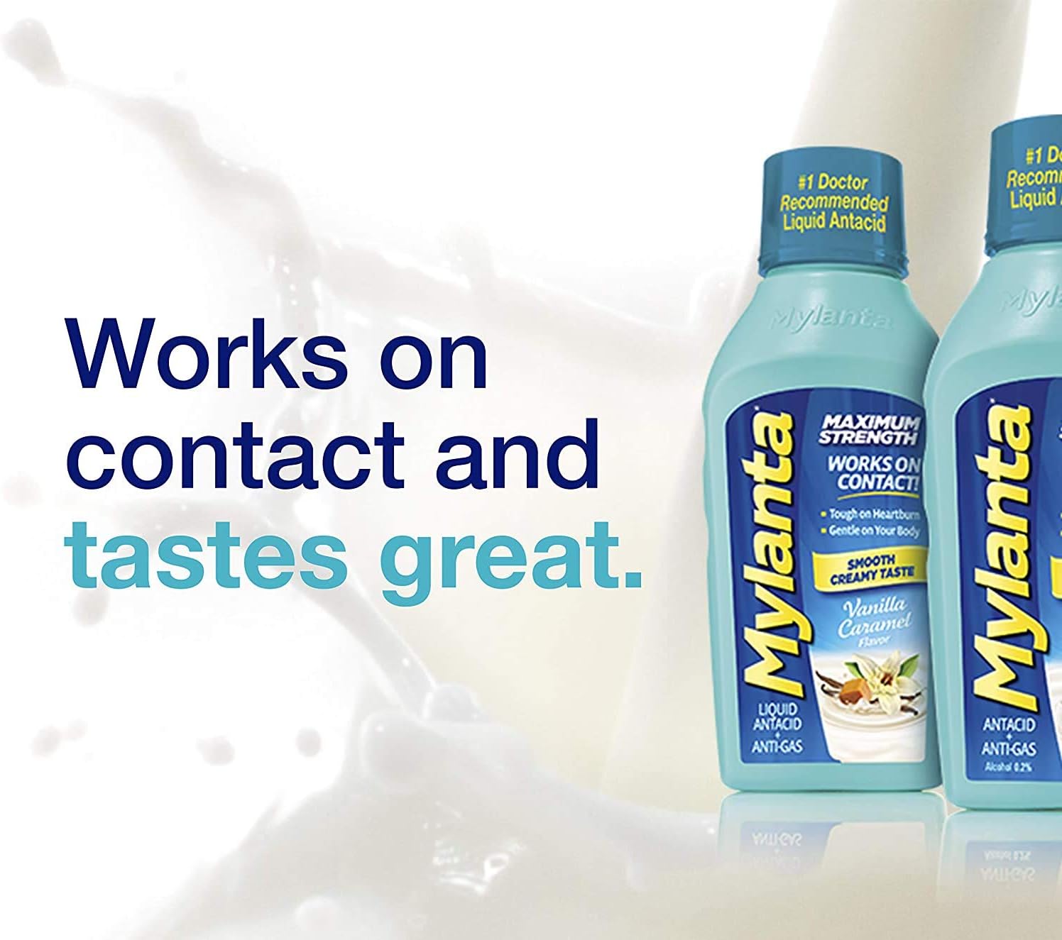 Mylanta Antacid and Gas Relief, Maximum Strength Formula, Classic Flavor, 12 Fluid Ounce: Health & Personal Care