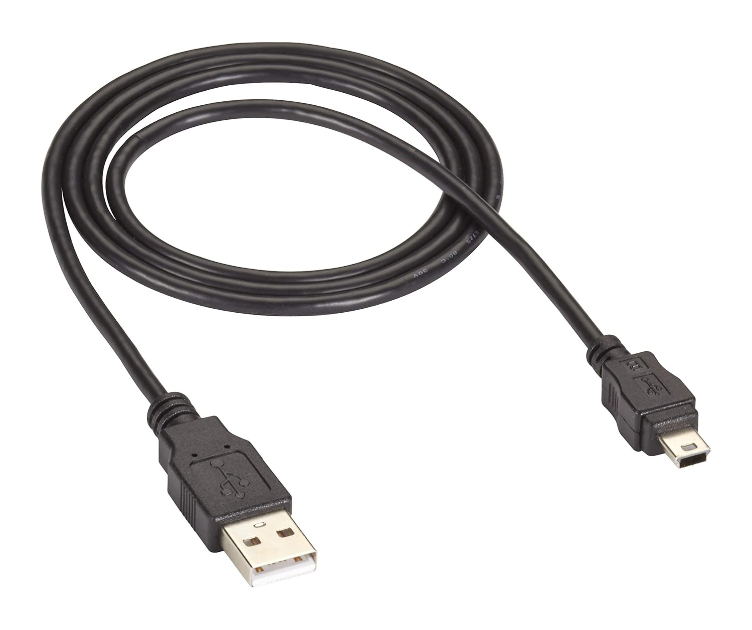 PremiumCord Cable USB 2.0 A-B Mini 5-Pin 20 cm 5 m, black