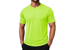 MAGCOMSEN Dry Fit Shirts for Men Sun Protection Athletic Short Sleeve Shirt Workout Gym Fishing Swim Rash Guard