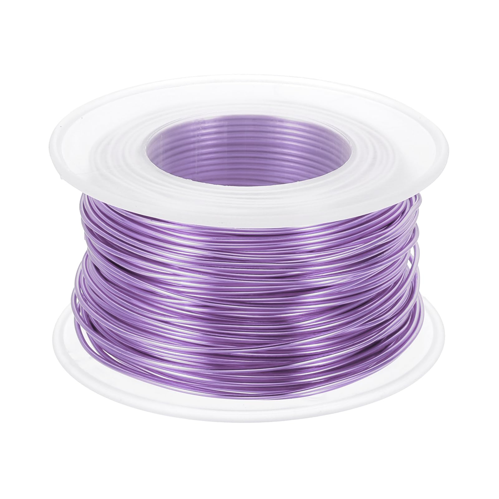 PATIKIL 18 Gauge 1mm Aluminum Craft Wire, 98.4 Ft Metal Wire Armature Bendable Wire for Jewelry Making Metal Wrap DIY, Light Purple