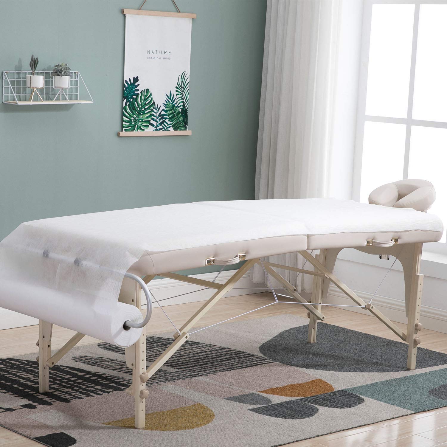 DR.LOMILOMI Disposable Non-woven Perforated Cover Sheet Roll (W31.5" X L71") for Massage Table (1 Roll) : Beauty