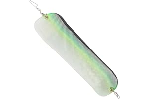 Fishing Flasher,Luminous Double Sided Trolling Flasher Fishing Trolling Tackle for Trolling Salmon Sea Trolling Accessories