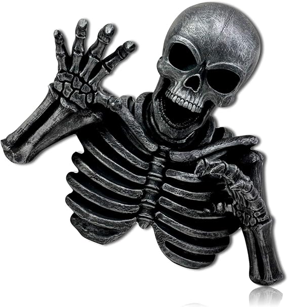 mySimpleProduct.Shop Escultura de Esqueleto gótico de Medio Cuerpo Que