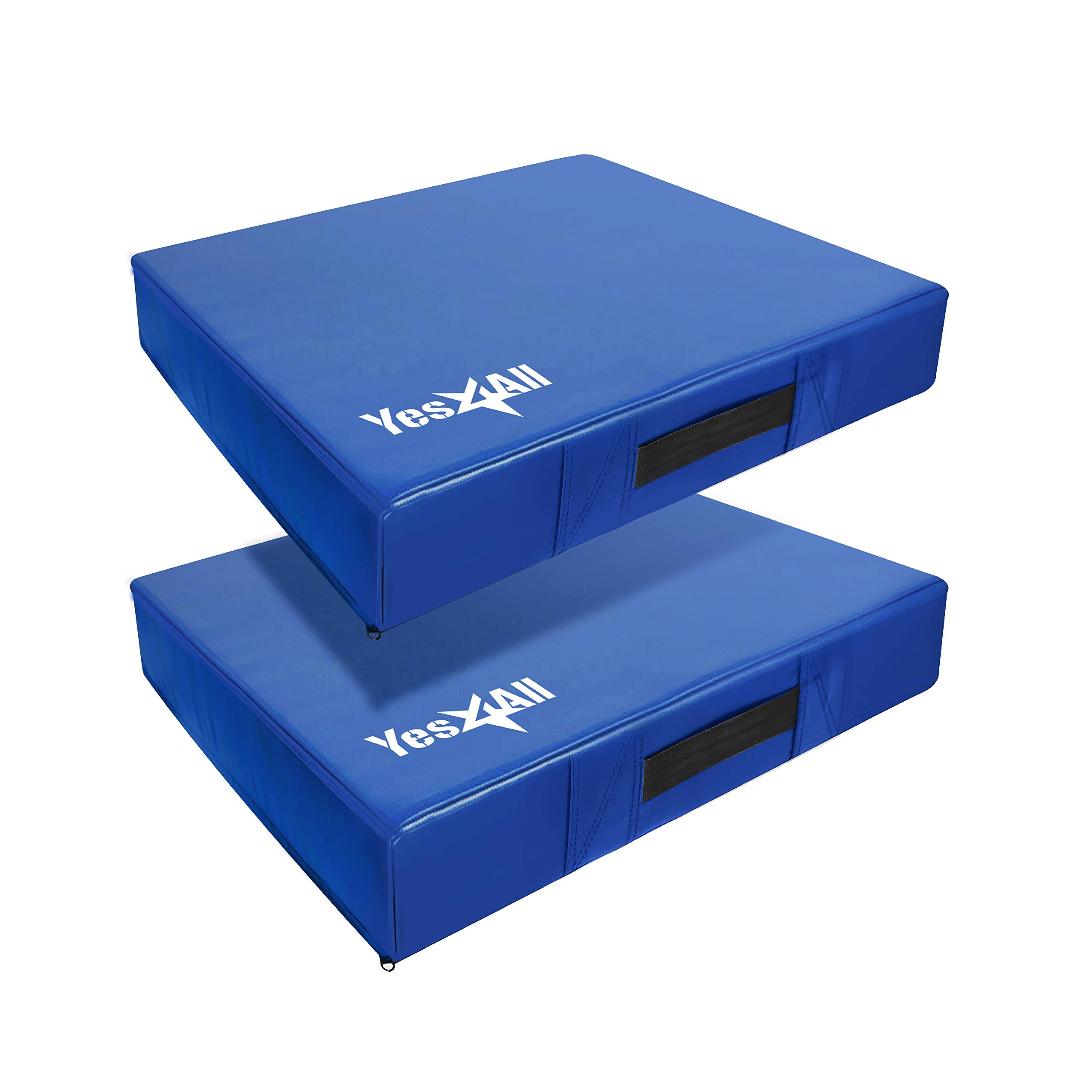 Photo 1 of Yes4All 6 Inches Silencer Drop Pads/Weightlifting Drop Pads - Blue