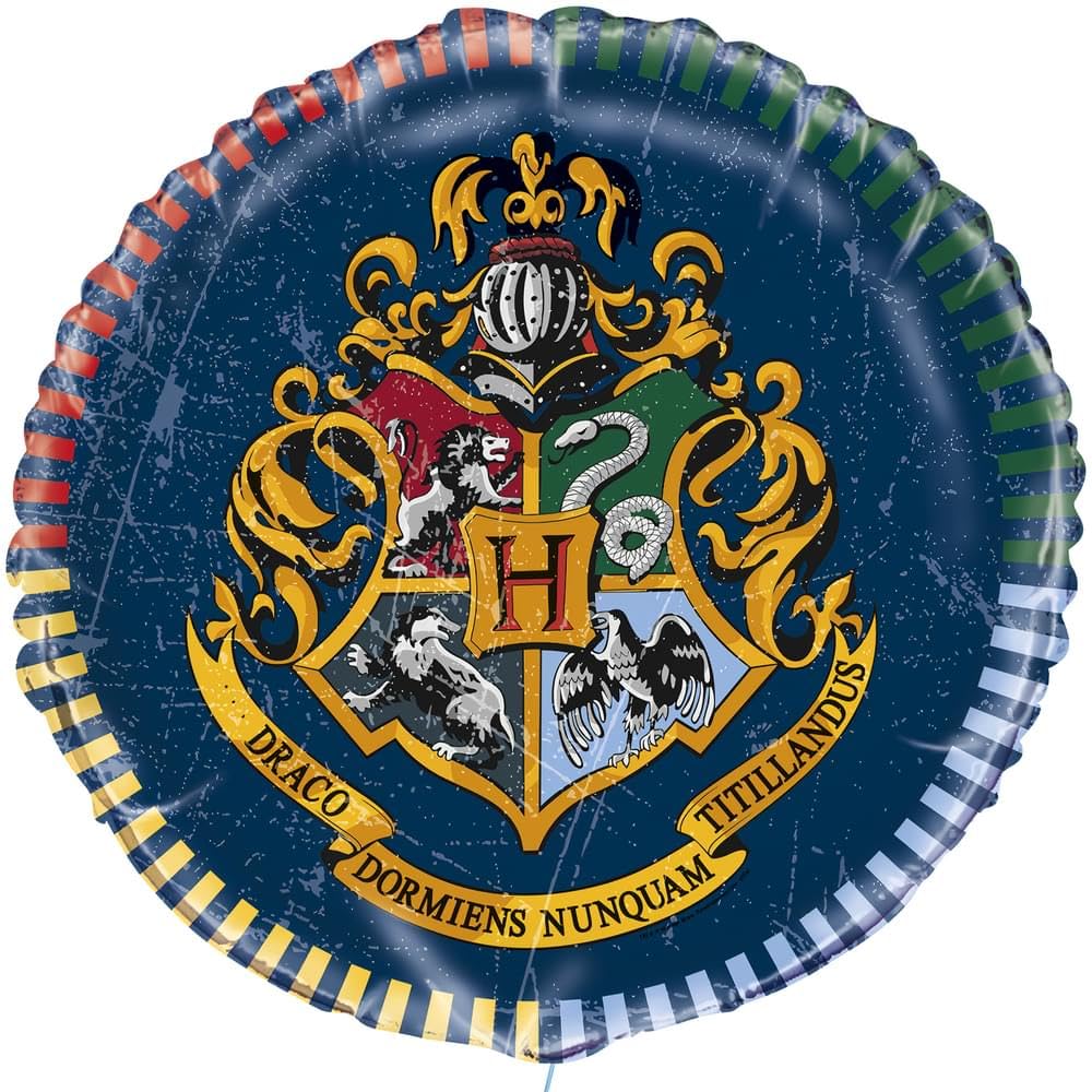 Harry Potter Round Foil Balloon (45cm) - Multicolor Magical Party Decor - Perfect for Themed Party Decoration - 1 Pc