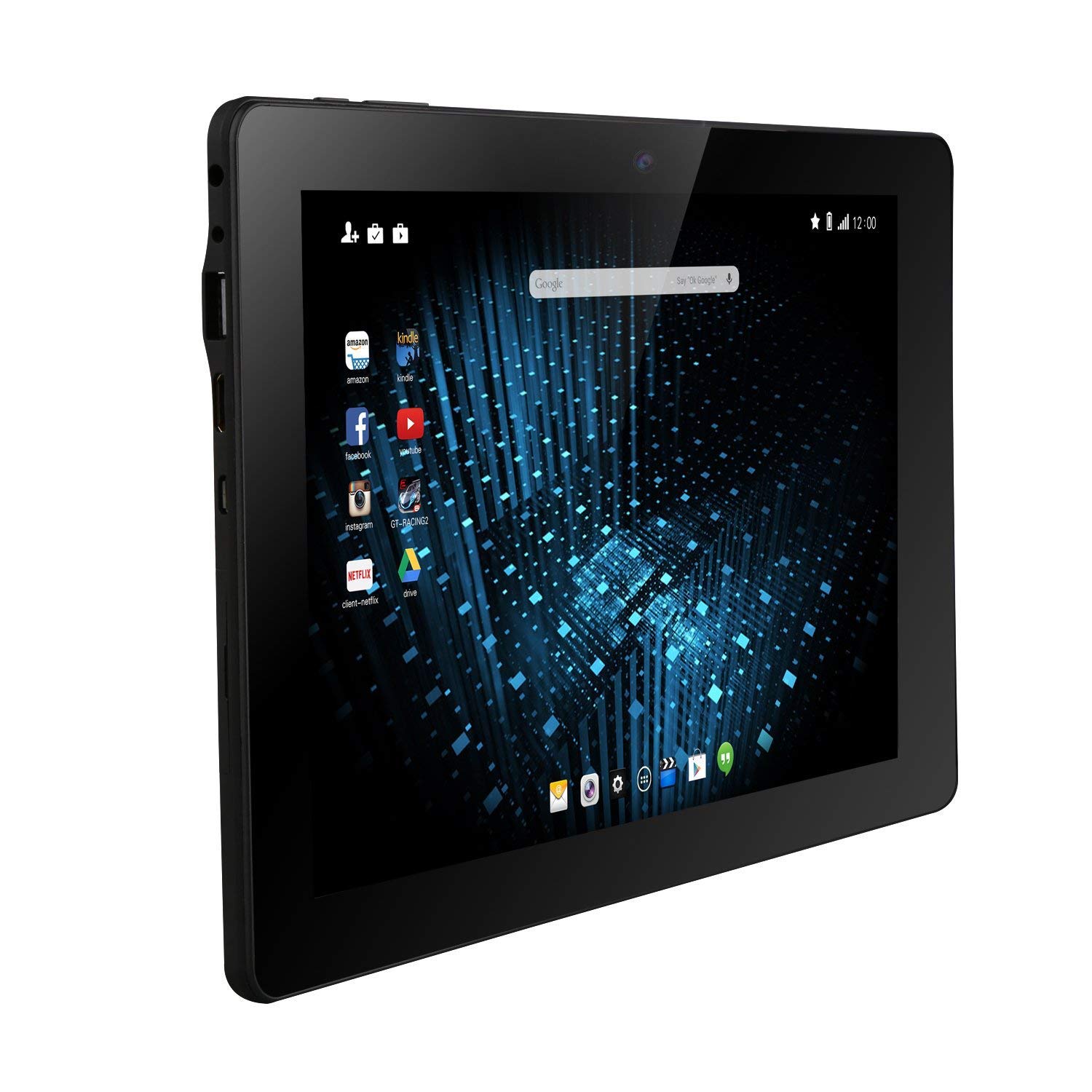 Dragon Touch X10 Android Tablet, 10.6 inch Google Android 5.1 Lollipop 1GB RAM 16GB ROM Flash Dual Camera Wifi Octa Core 1920*1080 IPS Display with Mini HDMI GMS Certified