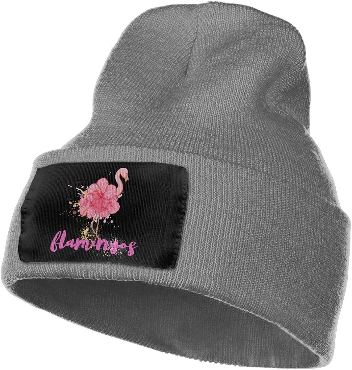 Flamingo Flower Warm Winter Hat Knit 