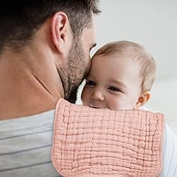 Looxii Muslin Burp Cloths 100% Cotton Muslin Cloths