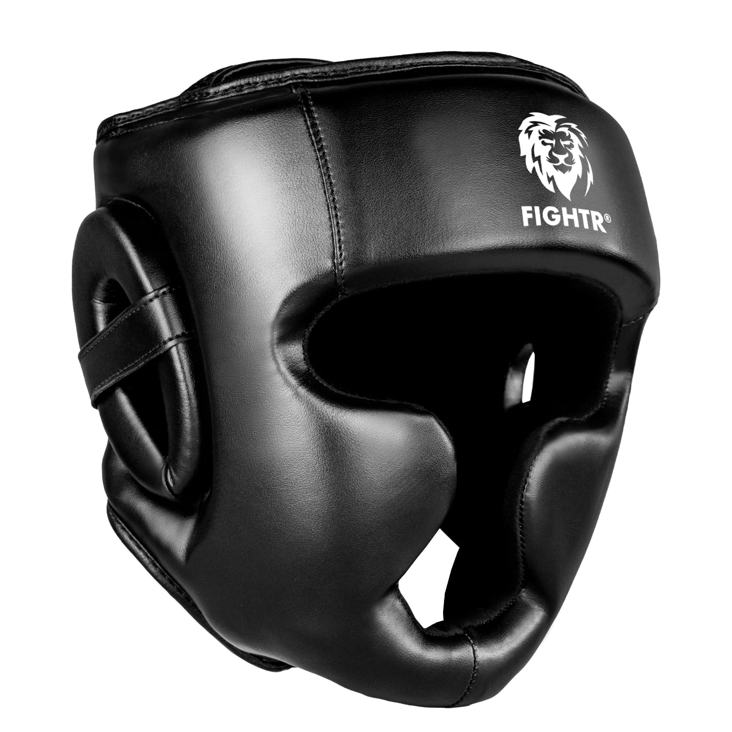 Photo 1 of FIGHTR® Boxing Headgear with Best fit | Boxing Helmet Guard for Sparring | Adjustable Size for Boxing, MMA, Muay Thai, Kickboxing & Martial Arts, Large-X-Large, Black