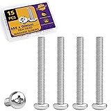 M4 x 60mm Machine Screws, 15PCS Pan Head Machine
