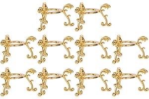 PATKAW Crystal Sphere Display Stand 10Pcs Metal Gold Holder Lightweight for Home and Living Room Use