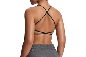 Aoxjox Women's Workout Sports Bras Fitness Ivy Low Impact Bra Yoga Crop Tank