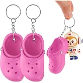 Pyotivol 2pcs Cute Shoe Keychains for Women Men Kids Party Favors, Mini Birthday Gifts of Key Chains Car Handbag Backpack