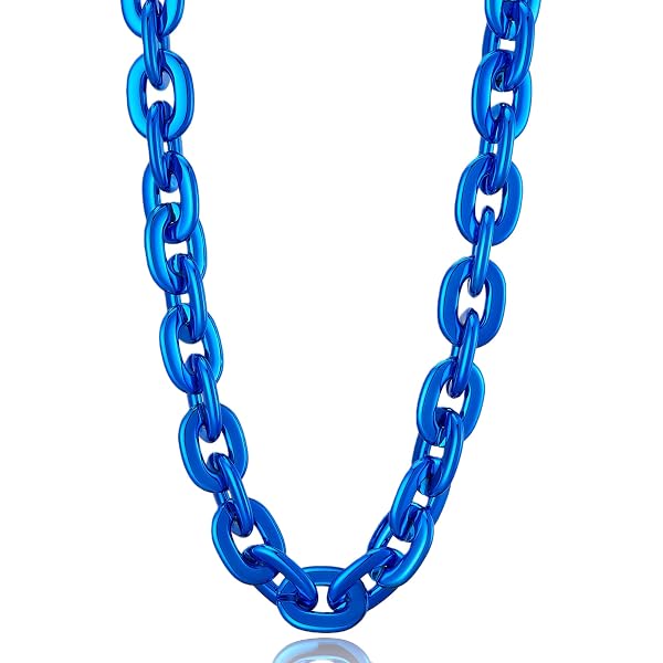 新品未開封　BIG CHAIN NECKLACE FCRB Amazon.com : 36 Inch Jumbo Fan Chain Necklace - Big Plastic