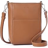 CLUCI Small Crossbody Bags for Women PU Leather Cell Phone Purse Wallet with Adjustable Guitar Strap | Small, PU Leather