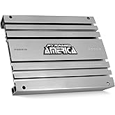 Pyramid 2 Channel Car Stereo Amplifier - 5000W High Power 2-Channel Bridgeable Audio Sound Auto Small Speaker Amp Box w/MOSFET, Crossover, Bass Boost Control, Silver Plated RCA Input Output - PB3818