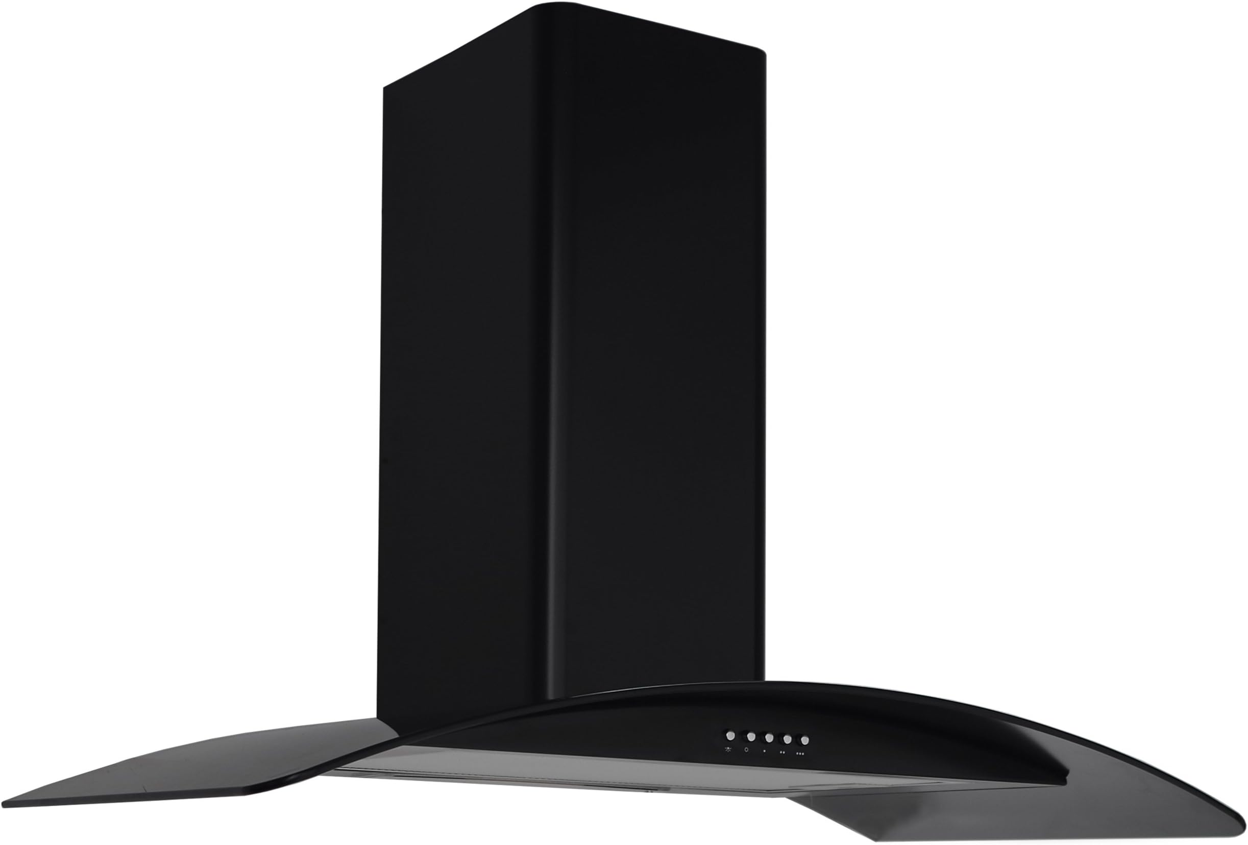MyAppliances ART28326 80cm Black Curved Glass Cooker Hood