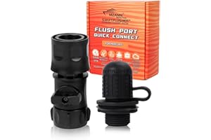 MZANNI SWIFTFLUSHER Outboard Quick Connect Flush Kit for Mercury, Suzuki，Yamaha & Honda，Outboard Flush Kit，Flush Port Quick Connect，Outboard Engine Motor Flushers，Outboard Engine Flush Adapter