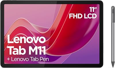 Lenovo Tab M11 Android Tablet 11 Inch 128GB 4GB RAM Luna Grey Pen WiFi