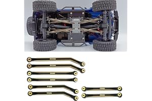 RCLIONS Higher Extra Clearance RC Links Linkage Set for 1/24th Axial SCX24 Bronco C10 JLU CRC RC Crawler Car Upgrades Parts (