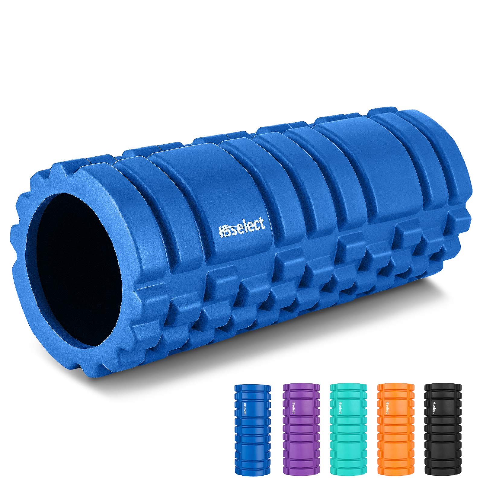 Foam Roller Muscle Massage Roller for Deep Tissue Muscle Massage for Gym, Yogo, Pilates & Runners Therapy Rehabilitation, Deep Relaxation (Blue)