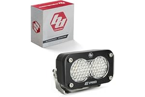 Baja Designs S2 Pro Black LED Light Pod (Work/Scene; Clear)