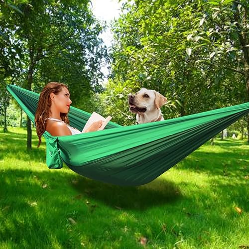 Double Hammock, Camping Hammock with Tree Straps(16+2 Loops