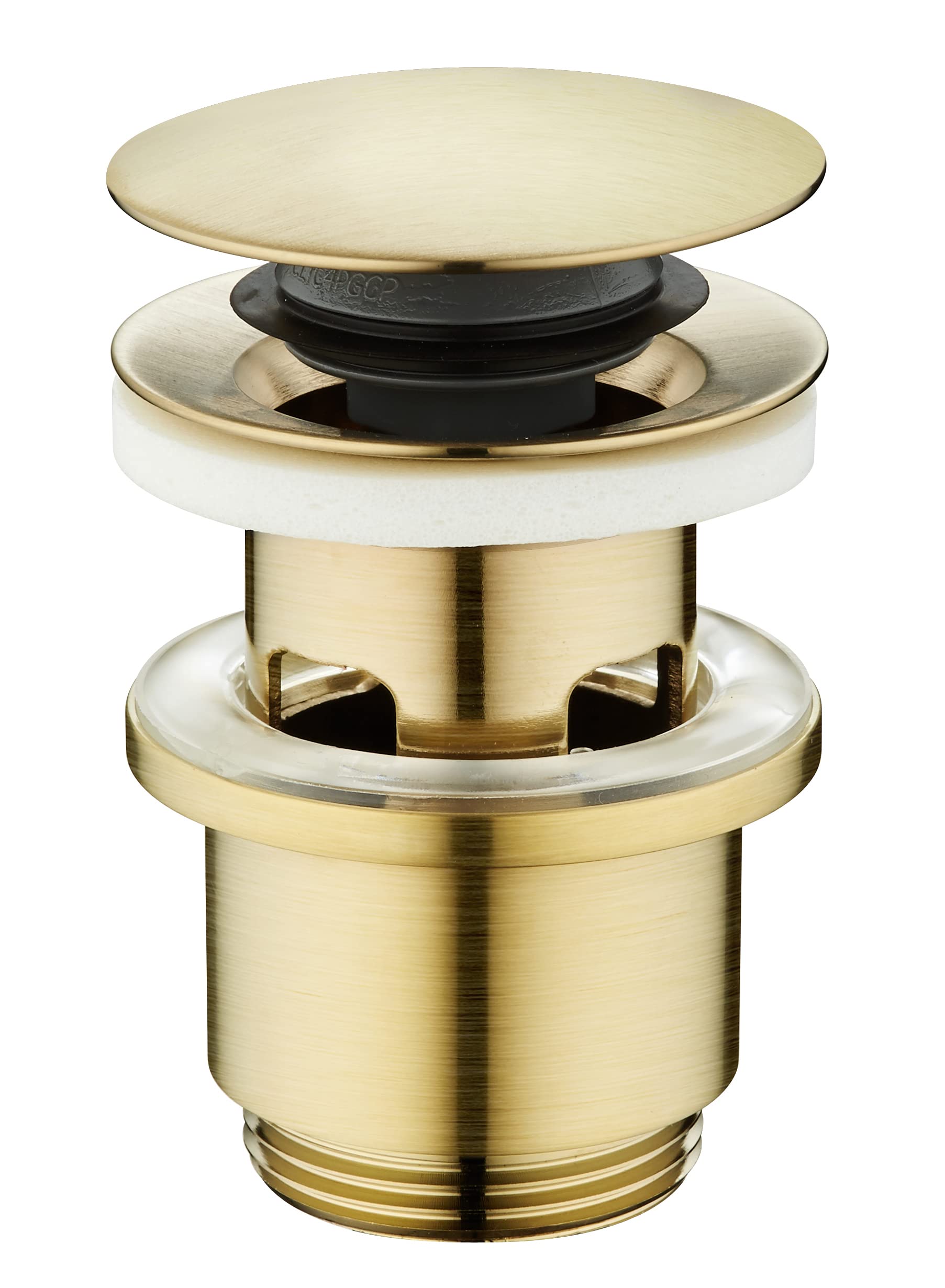 Edouard Rousseau Overflow Drain with Brushed Brass Finish